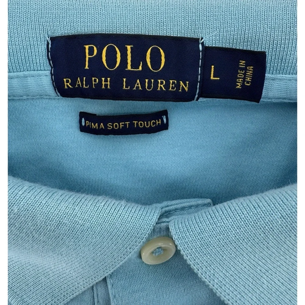Polo Ralph Lauren‎ Men's Shirt Turquoise Short Sleeve Classic Fit Size Large